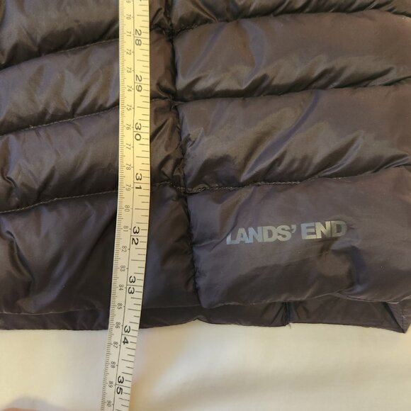 Lands End Plus Petite Ultralight Packable Down Coat With Hood Black 2X Petite - Picture 16 of 16